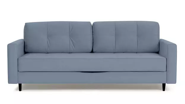 Прямой диван Amani PRO с анатомическим матрасом и широкими подлокотниками, ножки пластик