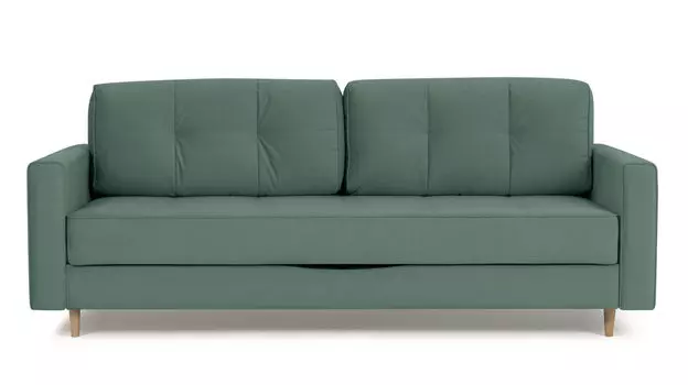 Прямой диван Amani PRO с широкими подлокотниками, ножки массив