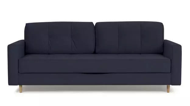 Прямой диван Amani PRO с широкими подлокотниками, ножки массив