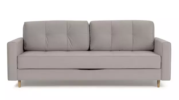 Прямой диван Amani PRO с широкими подлокотниками, ножки массив