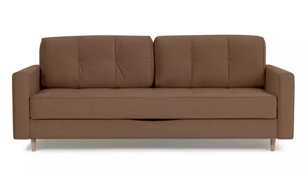 Прямой диван Amani PRO с широкими подлокотниками, ножки массив