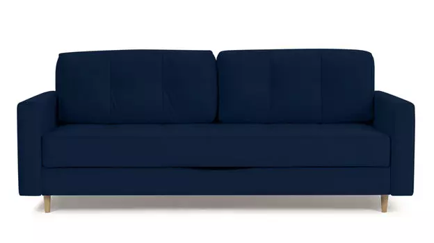 Прямой диван Amani PRO с широкими подлокотниками, ножки массив