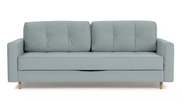 Прямой диван Amani PRO с широкими подлокотниками, ножки массив