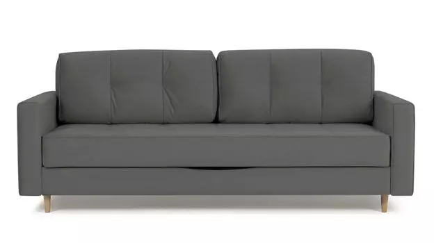 Прямой диван Amani PRO с широкими подлокотниками, ножки массив