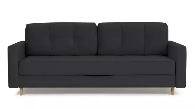 Прямой диван Amani PRO с широкими подлокотниками, ножки массив