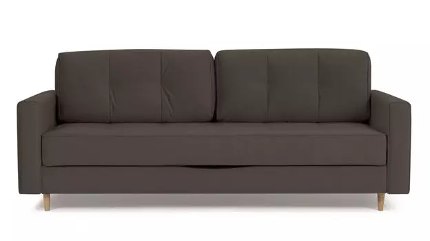 Прямой диван Amani PRO с широкими подлокотниками, ножки массив