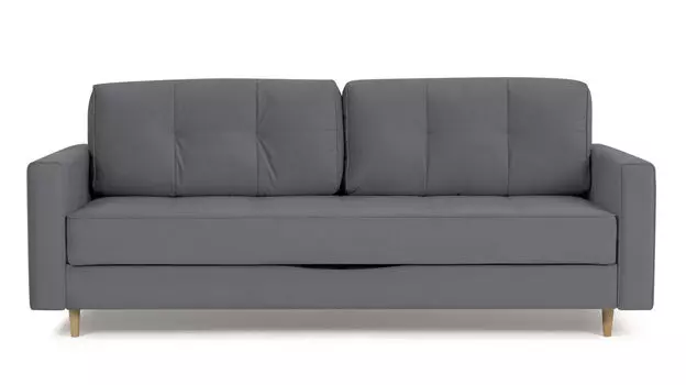 Прямой диван Amani PRO с широкими подлокотниками, ножки массив