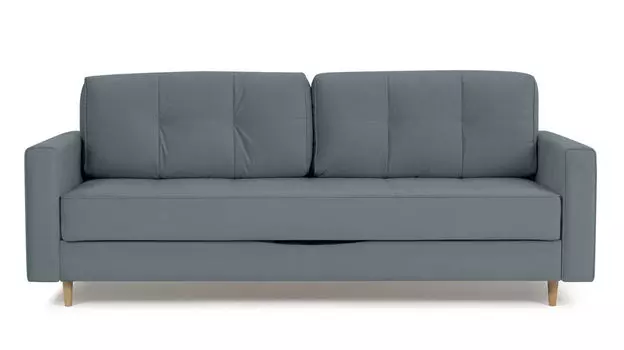 Прямой диван Amani PRO с широкими подлокотниками, ножки массив