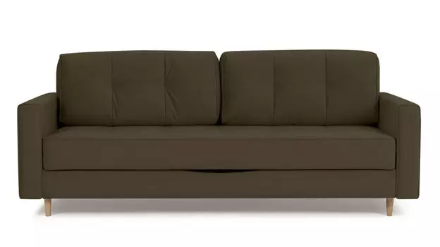 Прямой диван Amani PRO с широкими подлокотниками, ножки массив