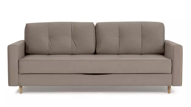 Прямой диван Amani PRO с широкими подлокотниками, ножки массив