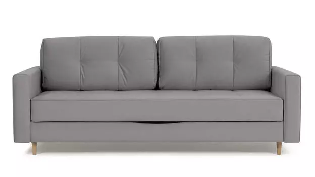 Прямой диван Amani PRO с широкими подлокотниками, ножки массив