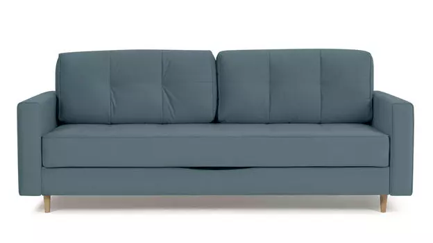 Прямой диван Amani PRO с широкими подлокотниками, ножки массив