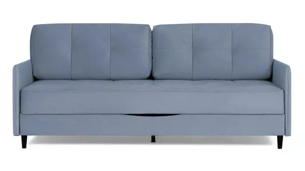 Прямой диван Amani PRO с анатомическим матрасом и узкими подлокотниками, ножки пластик