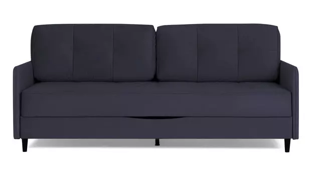 Прямой диван Amani PRO с анатомическим матрасом и узкими подлокотниками, ножки пластик