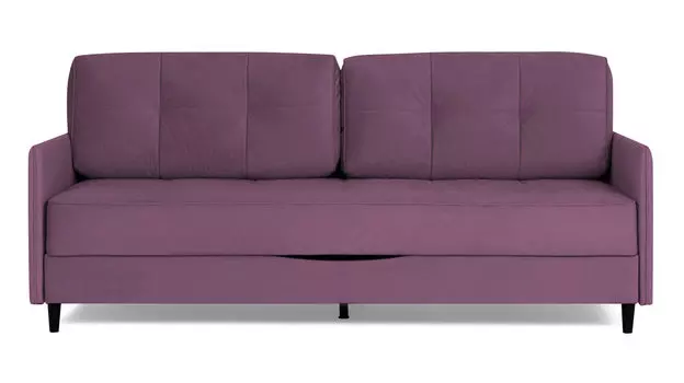 Прямой диван Amani PRO с анатомическим матрасом и узкими подлокотниками, ножки пластик