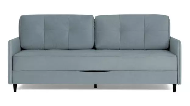 Прямой диван Amani PRO с анатомическим матрасом и узкими подлокотниками, ножки пластик