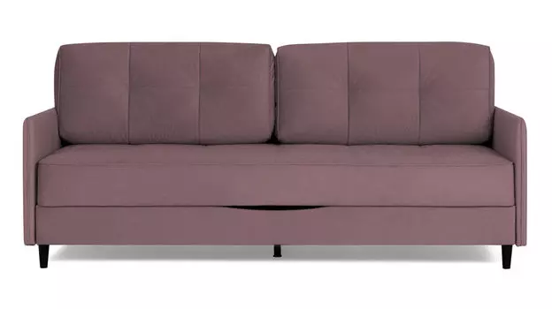 Прямой диван Amani PRO с анатомическим матрасом и узкими подлокотниками, ножки пластик