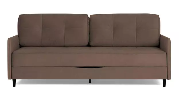 Прямой диван Amani PRO с анатомическим матрасом и узкими подлокотниками, ножки пластик