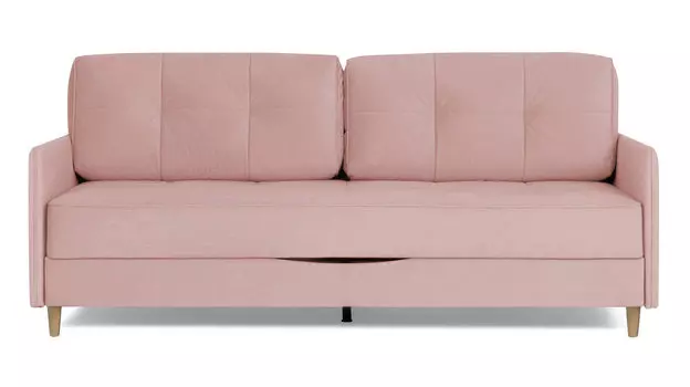 Прямой диван Amani PRO с узкими подлокотниками, ножки массив