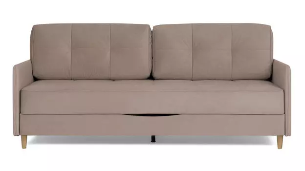 Прямой диван Amani PRO с узкими подлокотниками, ножки массив