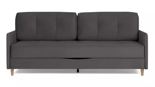 Прямой диван Amani PRO с узкими подлокотниками, ножки массив