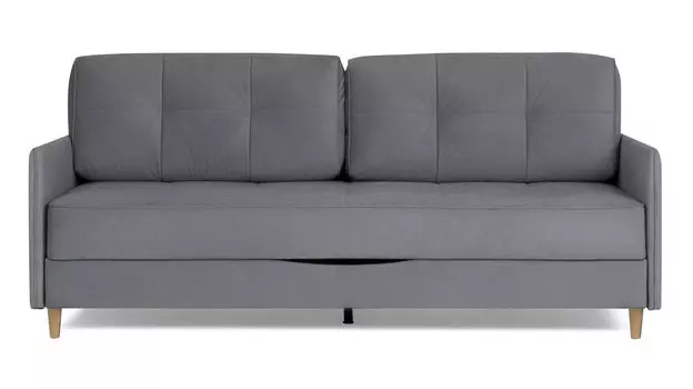 Прямой диван Amani PRO с узкими подлокотниками, ножки массив