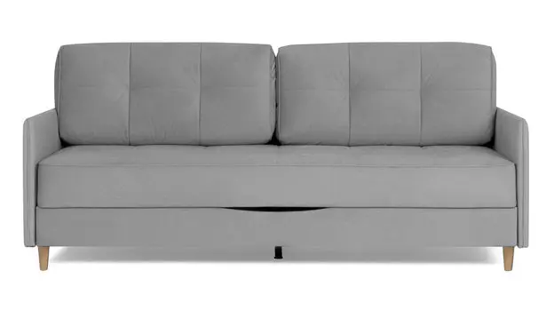 Прямой диван Amani PRO с узкими подлокотниками, ножки массив