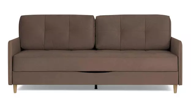 Прямой диван Amani PRO с узкими подлокотниками, ножки массив