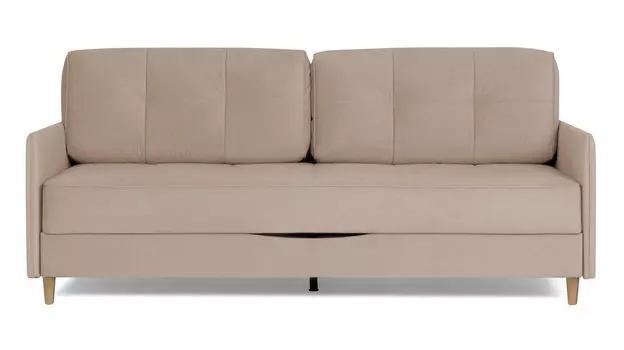 Прямой диван Amani PRO с узкими подлокотниками, ножки массив