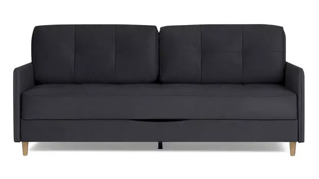 Прямой диван Amani PRO с узкими подлокотниками, ножки массив