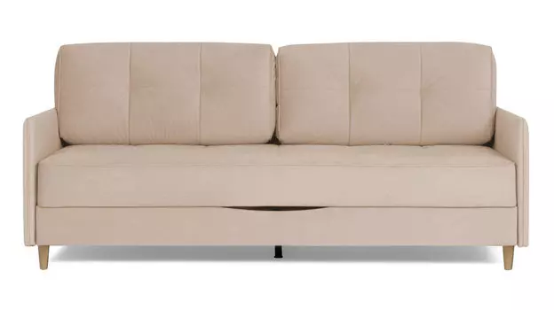 Прямой диван Amani PRO с узкими подлокотниками, ножки массив