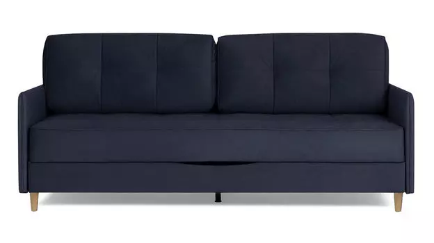 Прямой диван Amani PRO с узкими подлокотниками, ножки массив