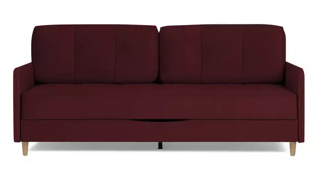 Прямой диван Amani PRO с узкими подлокотниками, ножки массив