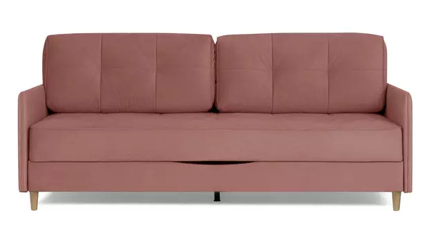 Прямой диван Amani PRO с узкими подлокотниками, ножки массив