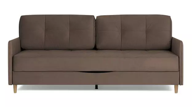 Прямой диван Amani PRO с узкими подлокотниками, ножки массив