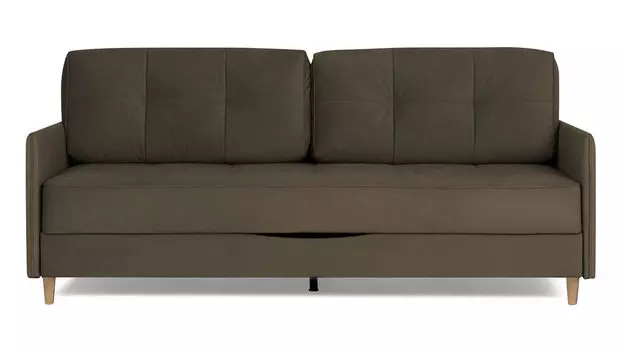 Прямой диван Amani PRO с узкими подлокотниками, ножки массив