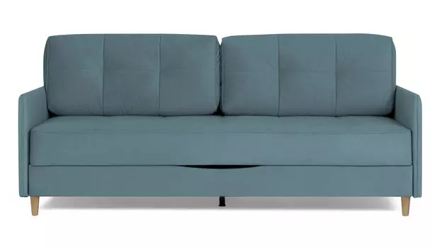 Прямой диван Amani PRO с узкими подлокотниками, ножки массив