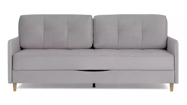 Прямой диван Amani PRO с узкими подлокотниками, ножки массив