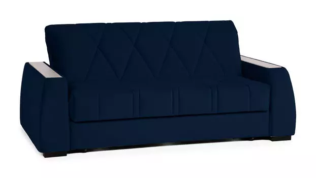 Прямой диван Domo Pro с накладкой цвет Ясень, стежка ромб