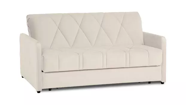 Прямой диван Domo Pro с узкими подлокотниками стежка ромб