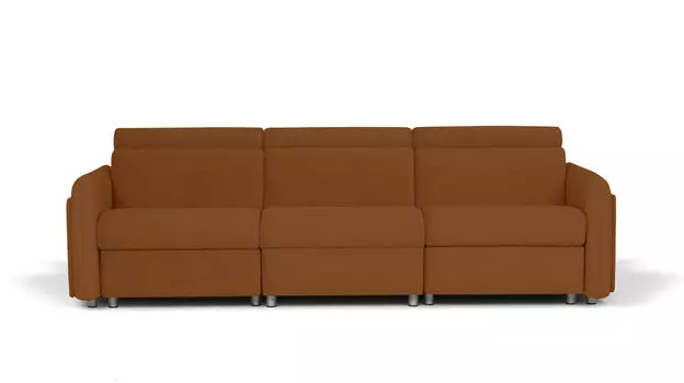 Прямой диван Hogan 3-местный с 2 реклайнерами