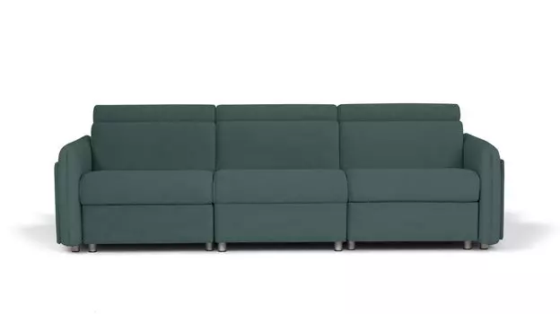 Прямой диван Hogan 3-местный с 2 реклайнерами