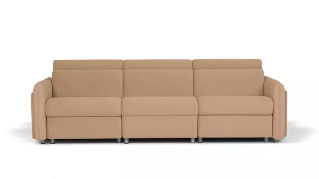 Прямой диван Hogan 3-местный с 2 реклайнерами