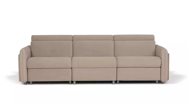 Прямой диван Hogan 3-местный с 2 реклайнерами