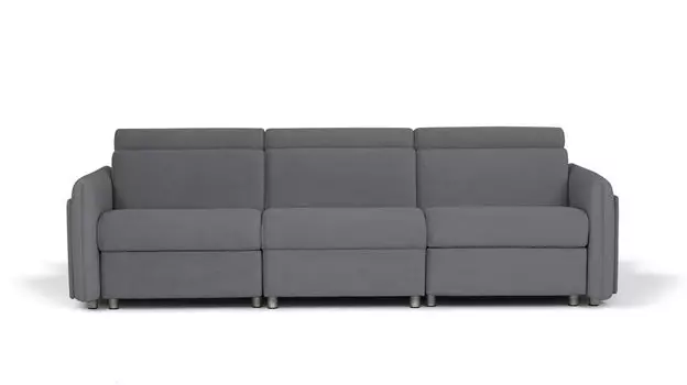 Прямой диван Hogan 3-местный с 2 реклайнерами