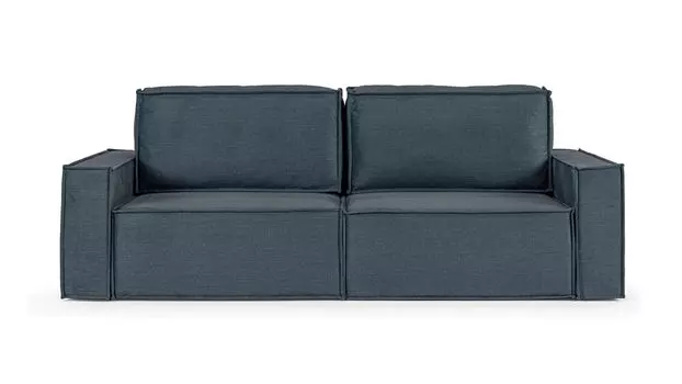 Прямой диван Klark 2 секционный с мягким уровнем посадки и широкими подлокотниками