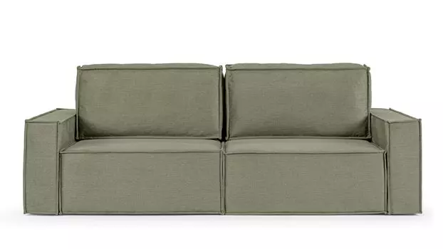 Прямой диван Klark 2 секционный с мягким уровнем посадки и широкими подлокотниками