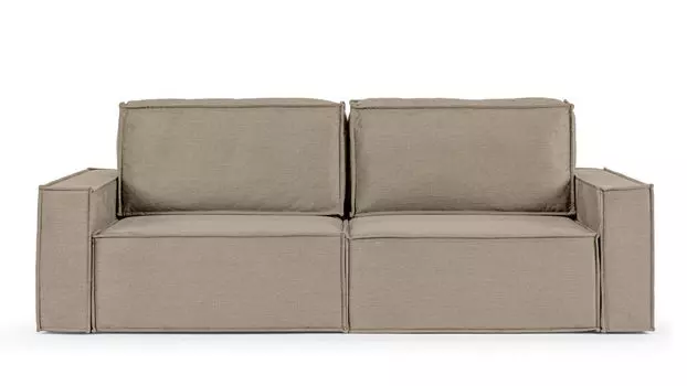 Прямой диван Klark 2 секционный с широкими подлокотниками