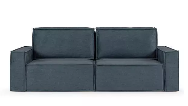 Прямой диван Klark 2 секционный с мягким уровнем посадки и широкими подлокотниками