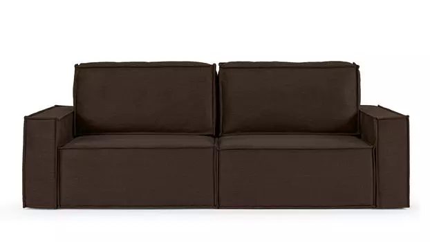 Прямой диван Klark 2 секционный с мягким уровнем посадки и широкими подлокотниками